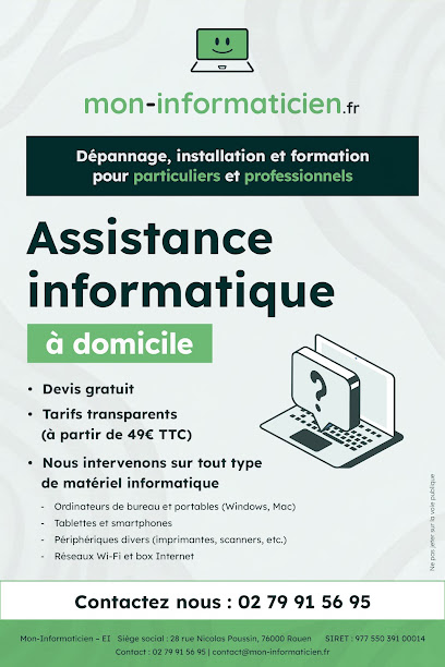 Mon-Informaticien Rouen Support Et Services Informatiques à Rouen