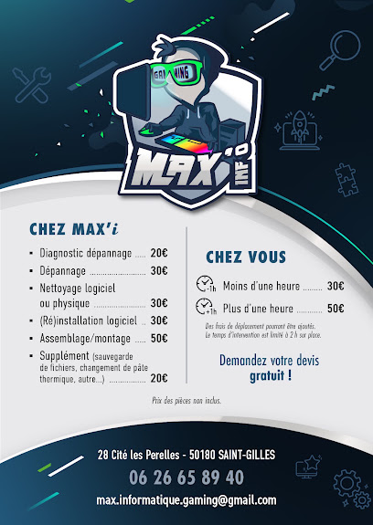 Max'i Gaming, Support Et Services Informatiques à Saint-Gilles