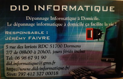 DID Informatique Dormans, Service de Support Informatique à Dormans