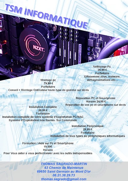 TSM INFORMATIQUE, Service de Support Informatique à Saint-Germain-au-Mont-d'Or