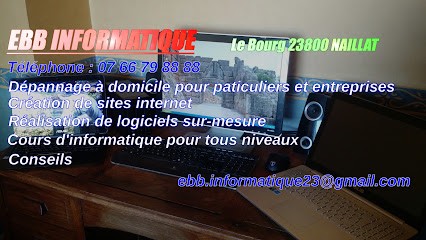 EBB INFORMATIQUE, Service de Support Informatique à Naillat