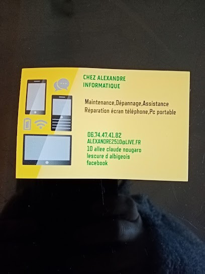 Chez Alexandre Informatique, Service de Réparation Informatique à Lescure-d'Albigeois