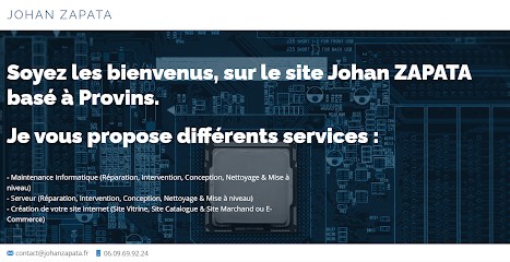 Johan ZAPATA, Service de Support Informatique à Chalautre-la-Petite