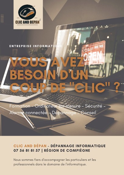 Clic And Dépan, Service de Support Informatique à Choisy-au-Bac