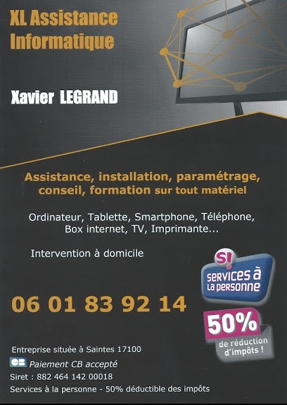 XL Assistance Informatique - Xavier LEGRAND, Service de Support Informatique à Saintes