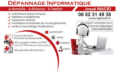 Josué INACIO - dépannage informatique, Service de Support Informatique à Panissières