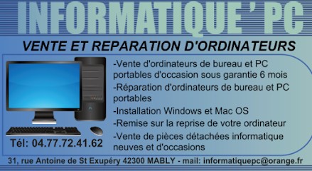 Informatique PC, Service de Réparation Informatique à Mably